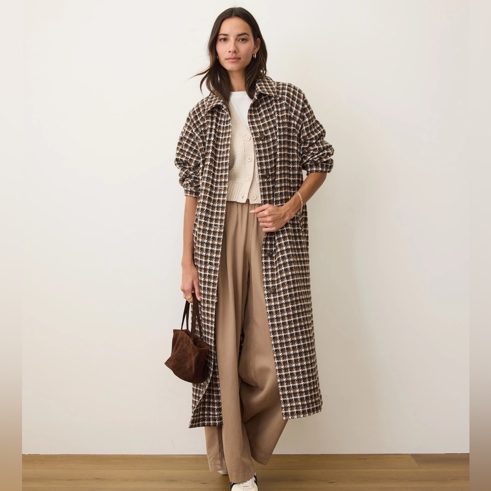 NWT Marine Layer Hayes Houndstooth Coat